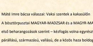 Vaksi szentek a kakasülőn