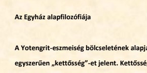 Az Egyház alapfilozófiája